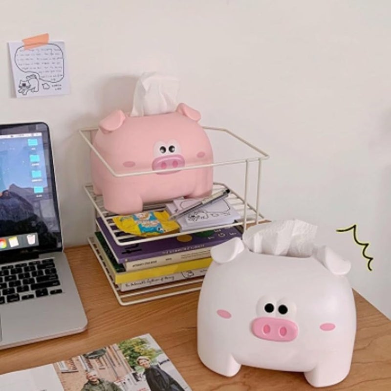 صندوق مناديل ورقية على شكل خنزير وردي لتزيين المنزل غرفة المعيشة غرفة النوم - Image 3